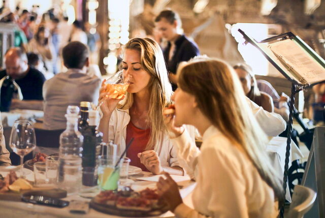 dîner en Toscane