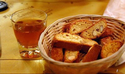 Vin Santo et Bsicotti en dessert