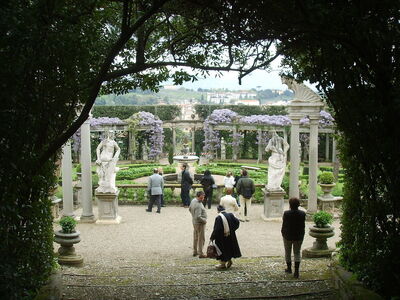 Villa La Pietra, jardin