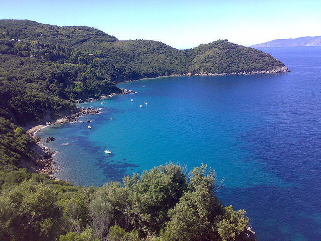 Vue de la belle côte de Monte Argentario