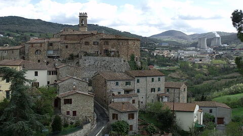 Vue de la ville de Pomarance