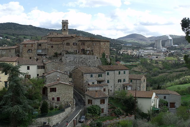 Vue de la ville de Pomarance