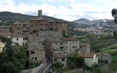 Vue de la ville de Pomarance