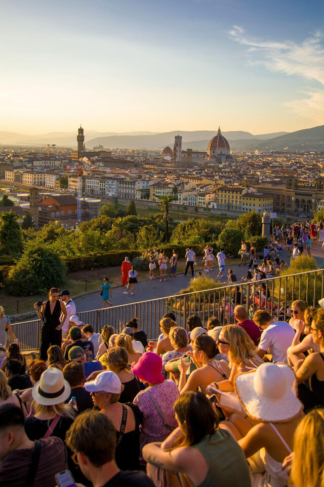 Piazzale Michelangelo, coucher de soleil