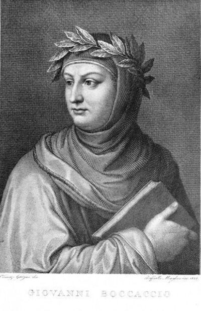 dessin de Giovanni Boccaccio