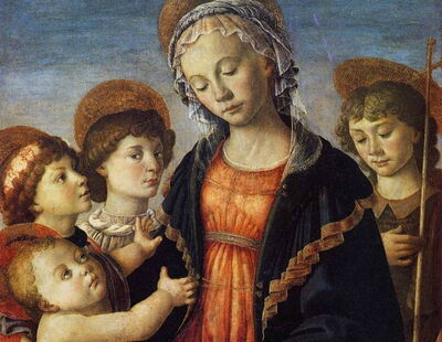 La Vierge et l'Enfant avec deux anges et le jeune saint Jean-Baptiste, Botticelli