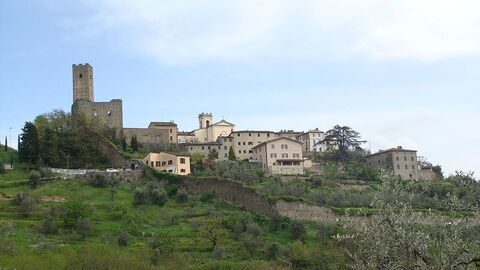 Vue panoramique sur la ville de Larciano