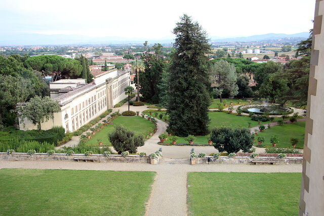 Villa Poggio a Caiano, le parc