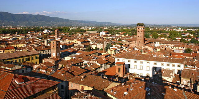 Vue sur la ville de Lucques