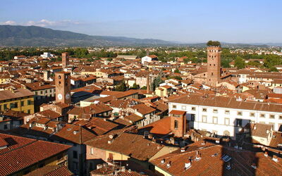 Vue sur la ville de Lucques