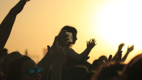 Les gens à un concert