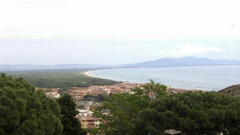 Vue du paysage depuis Castiglione della Pescaia