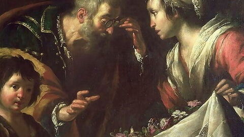 Tableau représentant le miracle de Sainte Zita