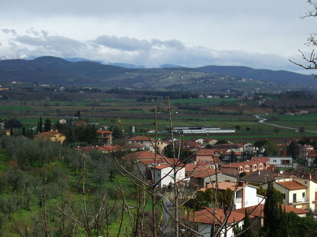 Vue sur Monte San Savino