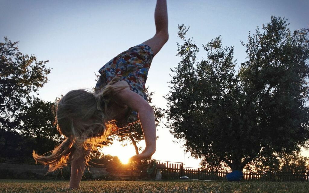 Lena dancing with the sun