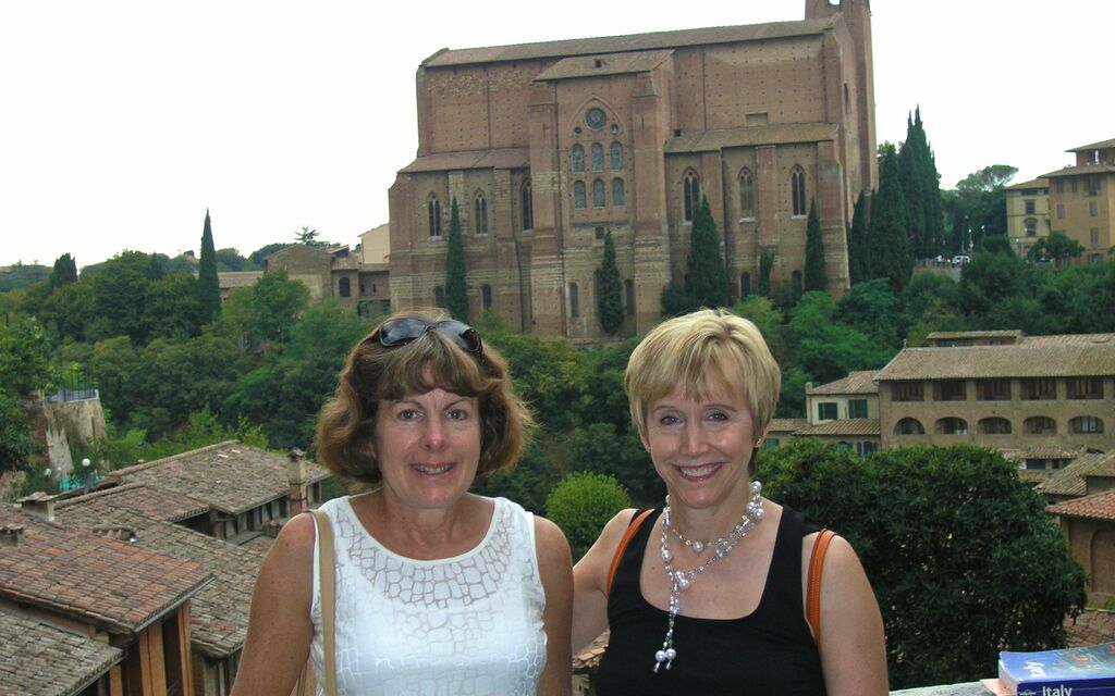 Sisters in Sienna, Italy