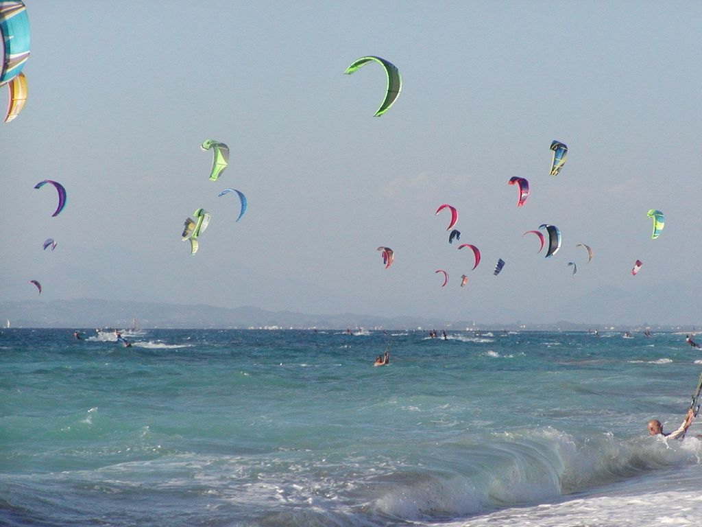 Kiteboarding at Lefkada