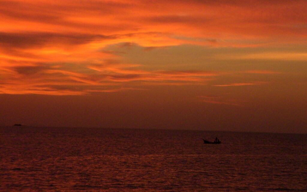 splendido tramonto a PENANG