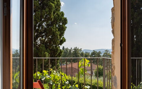 Villa Fracassini: Plante, Ciel, Propriété, Nuage, Botanique, Ombre, Bâtiment, Bois, Éclairage