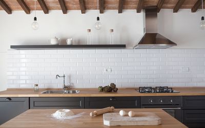 Fienile Quercia 2: Pièce, Comptoir, Propriété, Cuisine, Meubles, Design Intérieur, Tuile, Plafond, Sol, Bâtiment