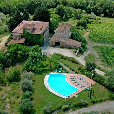 Fattoria Di Quercia Al Poggio: Paysage Naturel, Complexe Sportif, Photographie Aérienne, Vue Du Ciel, Paysage, Biens, Jardin Botanique, Herbe, Arbre, La Photographie