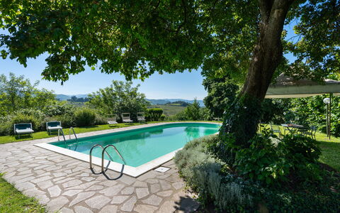 La Forra: L'Eau, Plante, Piscine, Ciel, Bleu Azur, Arbre, Ombre, Mobilier De Jardin, Maison, Loisir