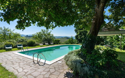 La Forra: L'Eau, Plante, Piscine, Ciel, Bleu Azur, Arbre, Ombre, Mobilier De Jardin, Maison, Loisir