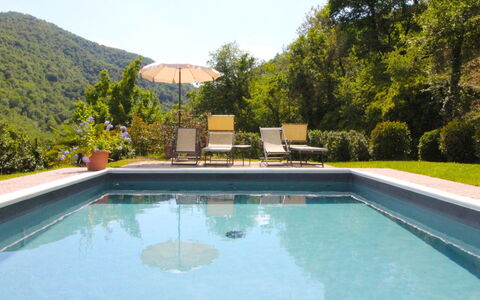 La Casa del Nonno: L'Eau, Plante, Propriété, Piscine, Ciel, Bleu Azur, Arbre, Bâtiment, Ombre, Loisir