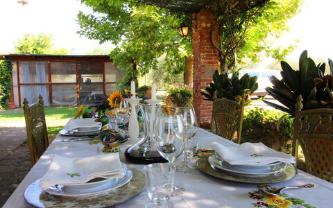 Galleria di Brolio: Plante, Vaisselle, Table, Propriété, Meubles, Vaisselle, Verres À Pied, Nappe De Table, Décoration, Drinkware