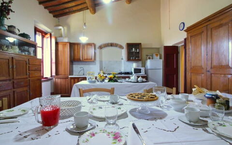 Galleria di Brolio: Repas, Pièce, Propriété, Restaurant, Design Intérieur, Brunch, Bâtiment, Petit Déjeuner, Table, Maison