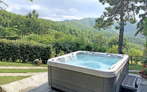 Villa Magnolia: Jacuzzi, Propriété, Piscine, Jacuzzi, L'Eau, Baignoire, Arbre, Immobilier, Maison, Rectangle