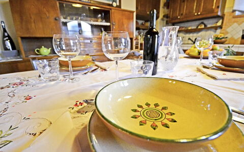 Appartamento Luna: Jaune, Aliments, Plat, Table, Restaurant, Repas, Cuisine, Vaisselle, Porcelaine