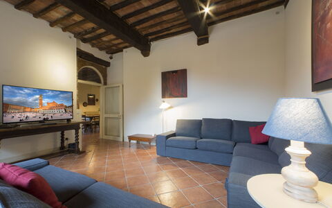 Villa Le Caggia: Pièce, Propriété, Meubles, Bâtiment, Salon, Design Intérieur, Maison, Immobilier, Sol, Table