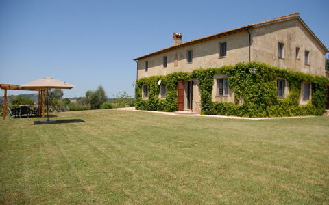 Podere San Giovanni: Plante, Ciel, Bâtiment, Fenêtre, Maison, Lot Terre, Arbre, Architecture, Herbe, Paysage