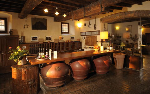 Fattoria Fronzano: Baril, Fenêtre, Bar, Design Intérieur, Bois, Plante D'Appartement, Bouteille, Bâtiment, Cadre