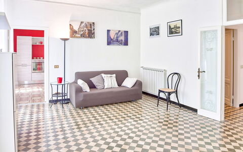 Via Dante Vacanze - Levanto: Meubles, Pièce, Propriété, Sol, Design Intérieur, Salon, Tuile, Bâtiment, Sol, Immobilier