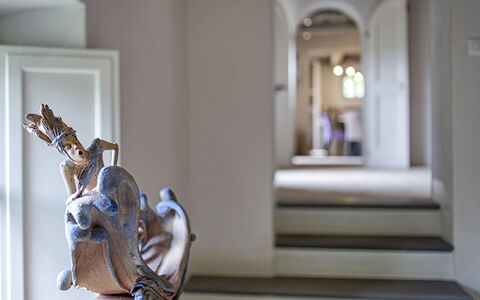 Tenuta Pomona: Sculpture, Pièce, Design Intérieur, Mur, Architecture, Maison, Art, Plâtre, Moulage, Escaliers