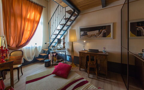 Appartamento Il Nido Di Giulia: Pièce, Propriété, Meubles, Design Intérieur, Chambre, Bâtiment, Suite, Maison, Immobilier, Lit