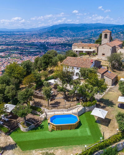 Villa Del Santo Bastiano: Photographie Aérienne, Vue Du Ciel, Propriété, Biens, Ville, Immobilier, Bâtiment, Village De Montagne, Tourisme, La Photographie