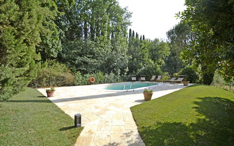 Villa Del Castagno: Propriété, Piscine, Herbe, Jardin, Maison, Biens, Arbre, Pelouse, Cour, Immobilier