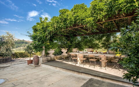 Villa Alfresco: Jardin, Ombre, Pot De Fleur, Dalle, Structure En Plein Air, Plante D'Appartement