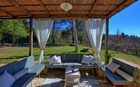 Casa Fioraie: Propriété, Maison, Pièce, Bâtiment, Immobilier, Domicile, Design Intérieur, Meubles, Arbre, Ombre