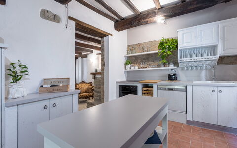 Villa Il Biancospino: Cabinetry, Comptoir, Propriété, Meubles, Table, Plante, Evier, Appareil De Cuisine, Cuisinière, Cuisine