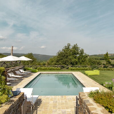 Villa Pianvecchio: Plante, Piscine, Jardin, Composite, Arbuste, Recours, Aménagement Paysager, Cour, Tuile