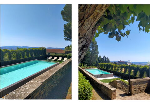 Villa Sorbaiano: L'Eau, Ciel, Plante, Propriété, Bâtiment, Piscine, Paysage Naturel, Bleu Azur, Rectangle, Table