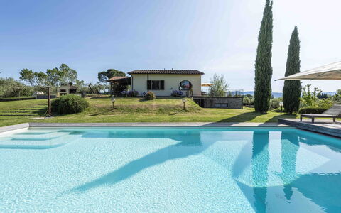 Villa Dell'acquaborra: Bleu, Piscine, Recours, Composite, Eco Hôtel, Ombre, Loisir, Biens, Villa, Mobilier De Jardin