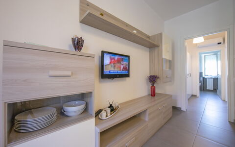 Pontremoli Apartments: Bois, Cadre, Plante D'Appartement, Design Intérieur, Confort, Sol, Sol, Salon, Salle, Dur