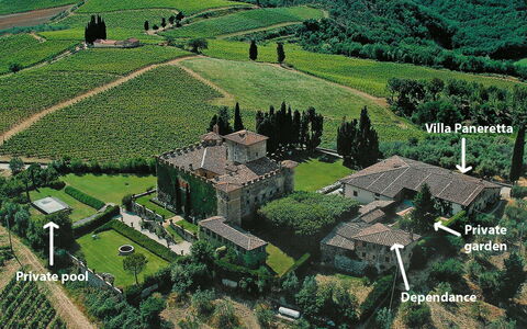 Villa Paneretta: Bâtiment, Écorégion, Plante, Paysage Naturel, Vert, Arbre, Lot Terre, Végétation, Montagnes, Design Urbain