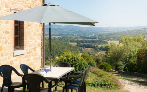 Villa Lugnano: Plante, Propriété, Meubles, Table, Bâtiment, Ciel, Tableau De Plein Air, Ombre, Chaise, Arbre