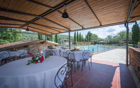 Mulino Al Suono - Badia Agnano, Toscana: Table, Meubles, Chaise, Plante, Ombre, Arbre, Design Intérieur, Mobilier De Jardin, Pot De Fleur, L'Eau